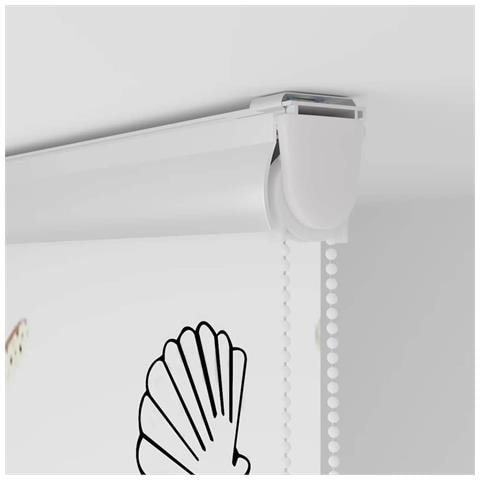 Tenda a Rullo Doccia Cassonetto 90x240 cm Larghezza Tessuto - Foto 9