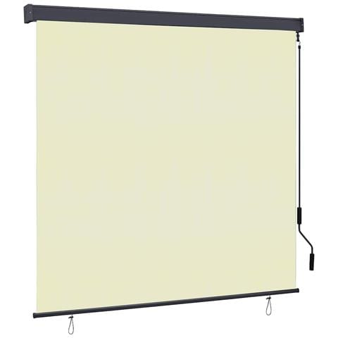 Tenda a Rullo Esterna Rigato Crema 180 x 250 cm Tessuto - Foto 1
