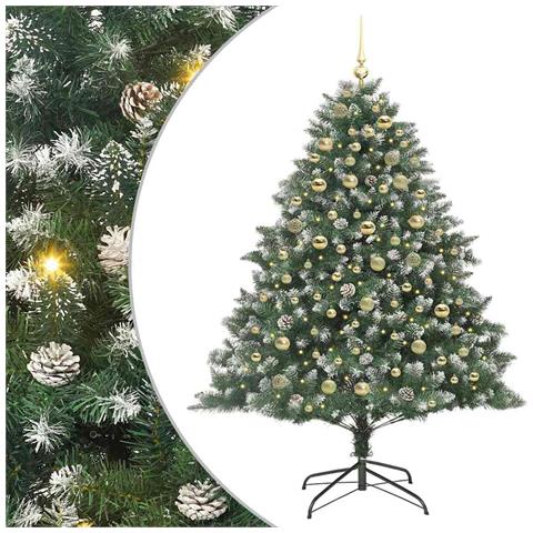 Albero di Natale artificiale con 300 LED Verde 180 cm - Foto 1