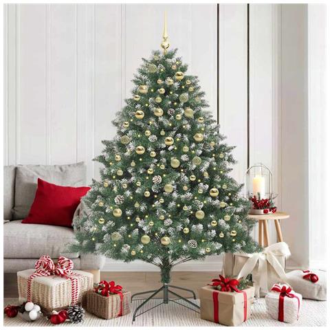 Albero di Natale artificiale con 300 LED Verde 180 cm - Foto 2
