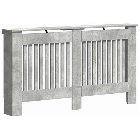 Copertura per radiatori Grigio cemento 152 x 19 x 81,5 cm - Foto 1