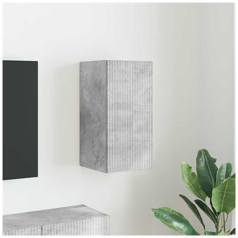 Mobile TV da parete Calcestruzzo 30 x 31 x 60 cm - Foto 2