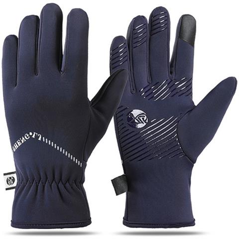 Guanti Da Ciclismo Invernali Da Uomo: Termici, Touchscreen, Antivento E Antiscivolo Blue - Foto 1