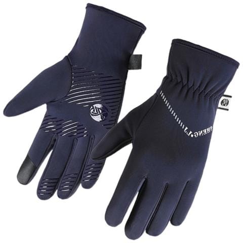 Guanti Da Ciclismo Invernali Da Uomo: Termici, Touchscreen, Antivento E Antiscivolo Blue - Foto 4