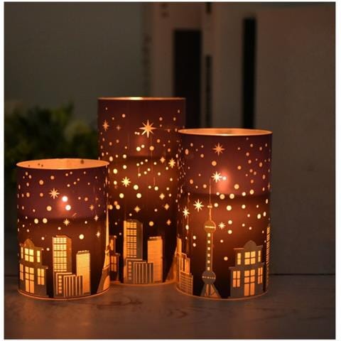 Candela Led Romantica Senza Fiamma - Candela Elettronica Trasparente (7.5cm X 15cm) - Foto 4