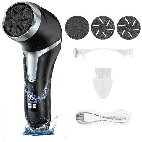 Lima Elettrica A Vuoto Per Piedi: Strumento Per Pedicure Ricaricabile Usb Per Piedi Lisci Black - Foto 1