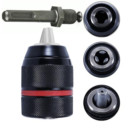Mandrino Autoserrante Sds+ 1/2"" 2-13 Mm - Compatibile Con Trapani E Martelli Sds+ | Acciaio Indurito, Iso 9001, Din 238 | Senza Percussione - Foto 1