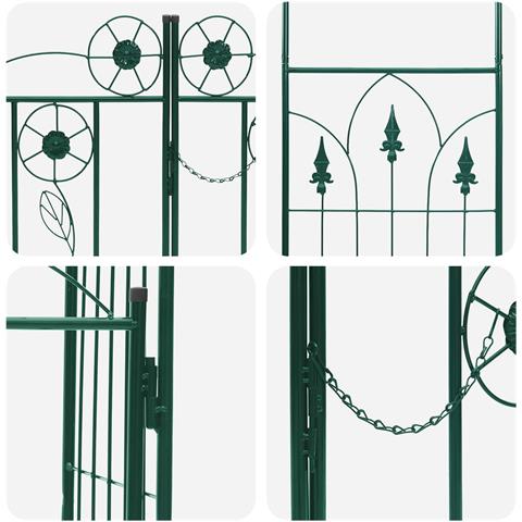 Arco da Giardino con blocco Verde 102 x 50 x 218 cm - Foto 9