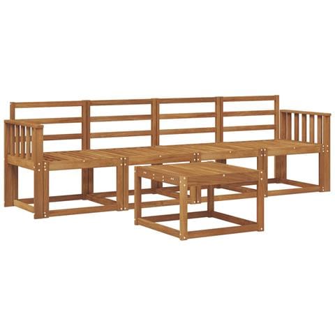 Set di divani da esterno 5 pcs Naturale - Foto 1