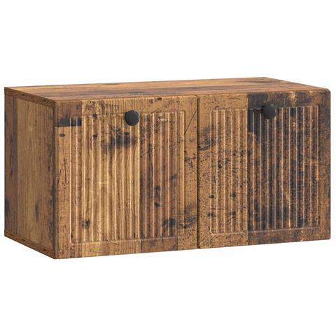 Mobile Porta TV da Muro Legno antico 59,5 x 31 x 30 cm - Foto 1