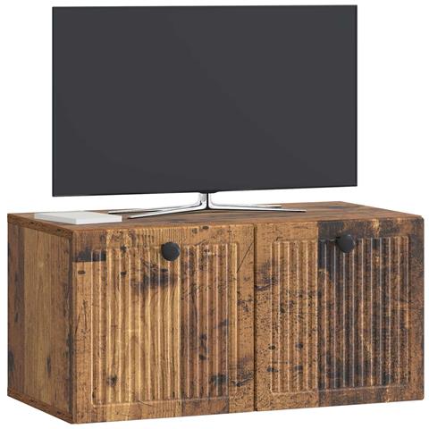Mobile Porta TV da Muro Legno antico 59,5 x 31 x 30 cm - Foto 2