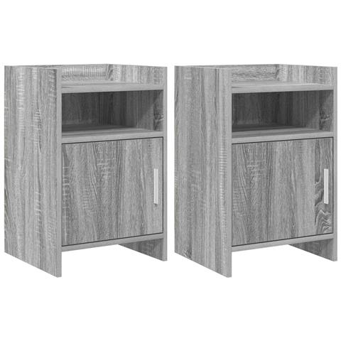 Comodini 2 pcs Sonoma grigio 40 x 36 x 60 cm - Foto 1