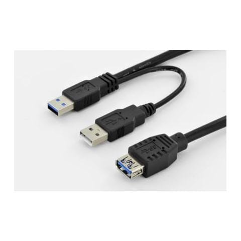 Cavo USB 3.0 USB A / 2 x USB A Maschio / femmina 0,3 m - Foto 2