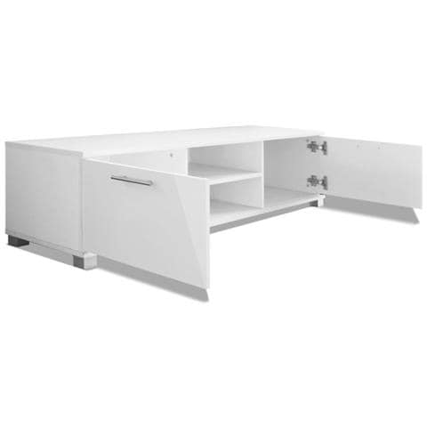 Mobile Porta TV Bianco Lucido 120x40,5x35 cm - Foto 4