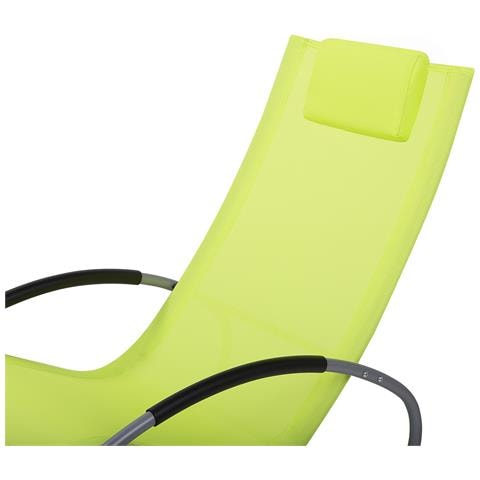 Sedia Da Giardino Verde Lime Con Funzione Dondolo Campo - Foto 16