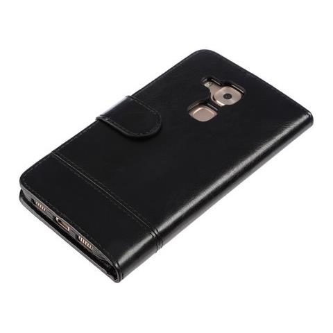 Wallet Folio Case, Cover A Libro - Huawei Nova Plus - Nero - Foto 2
