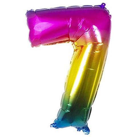 Palloncino Alluminio Numero Multicolor 86 Cm - Foto 6