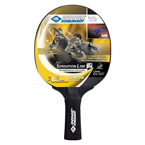 Sensation 500 Racchetta Tennis Tavolo Con Impugnatura Anti Shock, Multicolore - Foto 1