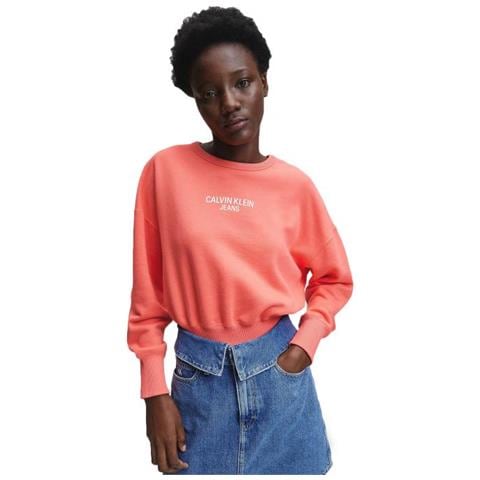CALVIN KLEIN JEANS - Institutional Back Logo Felpa Donna Taglia S - ePRICE