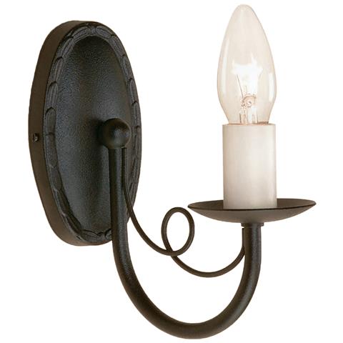 Lampada Da Parete A Candela Da Interni 1 Luce Nera, E14 - Foto 2