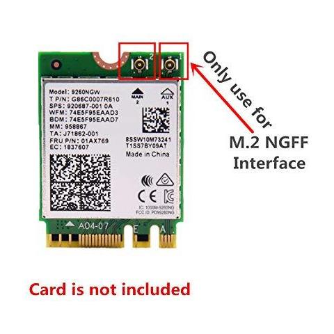 2impostare 8dbi 2.4ghz 5 Ghz Dual Band Wireless Network Wifi Rp-sma Maschio Antenna 20 Centimetri Ipex A Femmina Rp-sma Cavo Pigtail Per Ngff Wireless Card M. 2 (ngff) 3g Carta 4g - Foto 4