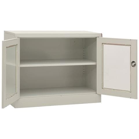 Armadio Per Ufficio Grigio Chiaro 90x40x70 Cm In Acciaio - Foto 2