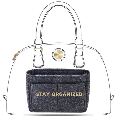 Inserto Per Borsa A Mano, Taglia Xl - Grigio - Foto 10