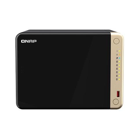 TS-664 NAS Tower Intel® Celeron® N5095 8 GB DDR4 0 TB QTS Nero, Bronzo - Foto 1