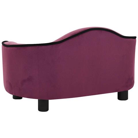 Divano Per Cani Borgogna 67x47x36 Cm In Peluche - Foto 2