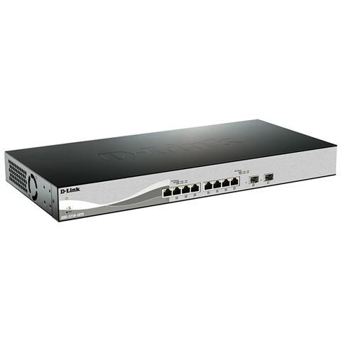 DXS-1210-10TS Gestito L2/L3 10G Ethernet (100/1000/10000) 1U Nero, Argento - Foto 1