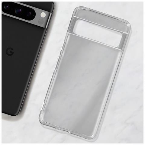 Pack Protezione Per Google Pixel 8 Pro, Cover Rigida E Vetro Temperato, Trasparente - Foto 2