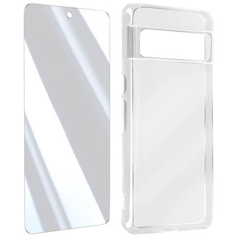 Pack Protezione Per Google Pixel 8 Pro, Cover Rigida E Vetro Temperato, Trasparente - Foto 5