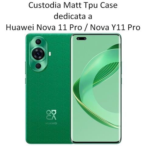 Custodia Tpu Silicone Cover Case Per Huawei Nova 11 Pro - Y11 Pro Black - Foto 2