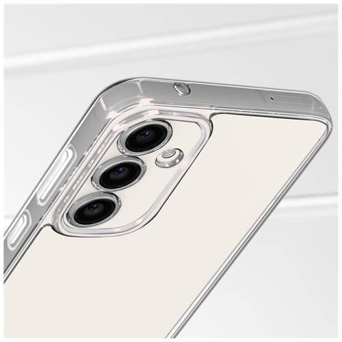 Cover Per Samsung Galaxy S23 Fe Bi-materia Vetro Temperato Durezza 9h, Trasparente - Foto 2