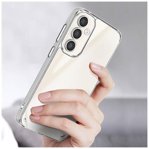 Cover Per Samsung Galaxy S23 Fe Bi-materia Vetro Temperato Durezza 9h, Trasparente - Foto 5