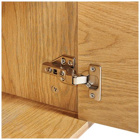 Credenza A 3 Ante Legno Chiaro Nikea - Foto 2