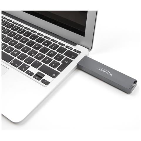 Alloggiamento esterno per M. 2 NVME PCIe SSD o SATA SSD con USB 10 Gbps Tipo-A maschio - Foto 2
