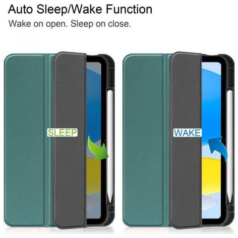 Tabx-ip10-cover25 Custodia Per Tablet 27,7 Cm (10.9"") Custodia Flip A Libro Verde - Foto 2