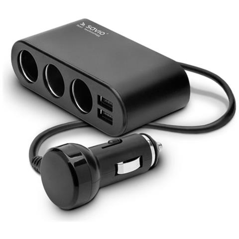 SA-024 Caricabatterie per dispositivi mobili Universale Nero Accendisigari Auto - Foto 1
