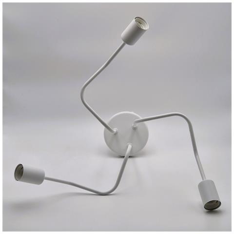 Lampada A Sospensione Damiano - Bianco - Metallo - 40x55x55 Cm - Foto 8