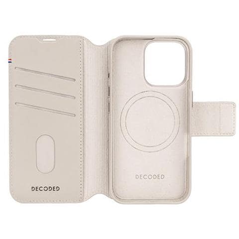 Custodia Per Iphone 16 Pro Magsafe Con Portacarte E Cover Amovibile, Beige - Foto 2