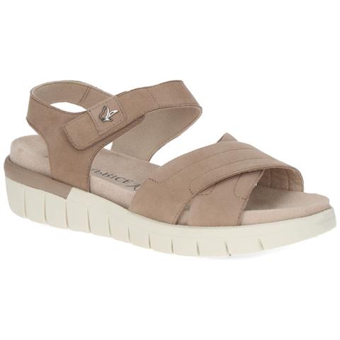 Bark Suede Casual Open Sandals Sandali Pelle Scarpe Donna Marrone Eu 36, 9-28700-42-317 - Foto 1