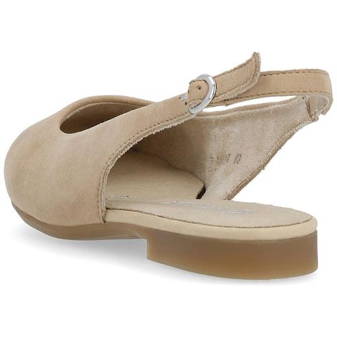 Beige Casual Part-open Sandals Sandali Pelle Scamosciata /nabuk Scarpe Donna Beige Eu 37, D0k07-60 - Foto 3
