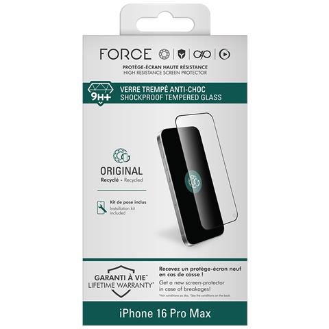 Protection D'écran Pour Iphone 16 Pro Max En Verre Trempé 2.5d Antichocs 9h+, Trasparente - Foto 3