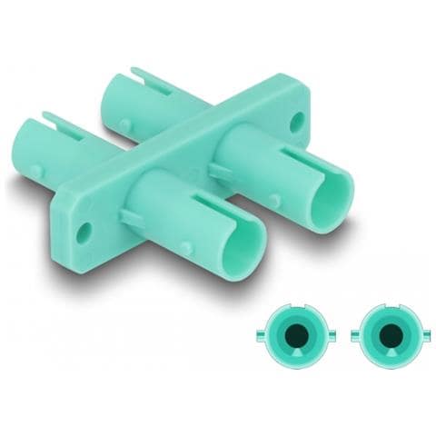 Accoppiatore per fibra ottica da ST Duplex femmina per ST Duplex femmina aqua - Foto 1