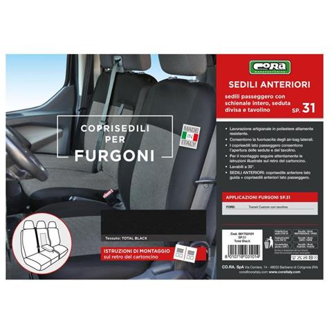 Coprisedili Per Furgoni Tg. Sp31 Tess. Poliestere Nero - Foto 3