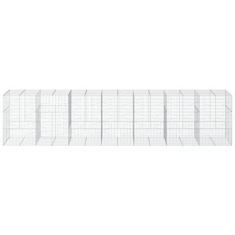 Cesto Gabbione Con Copertura 700x100x150 Cm In Ferro Zincato - Foto 3