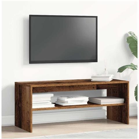 Mobile Porta Tv Legno Vecchio 100x40x40 Cm In Truciolato - Foto 3