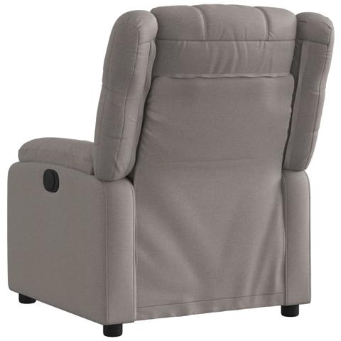 Poltrona Reclinabile In Tessuto Tortora - Foto 3