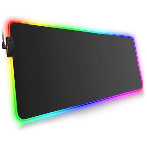 Tappetino Da Gaming Gms-wt-5 Con Luci Led Rgb. Dimensione 80x30cm, Spessore 4mm. - Foto 1